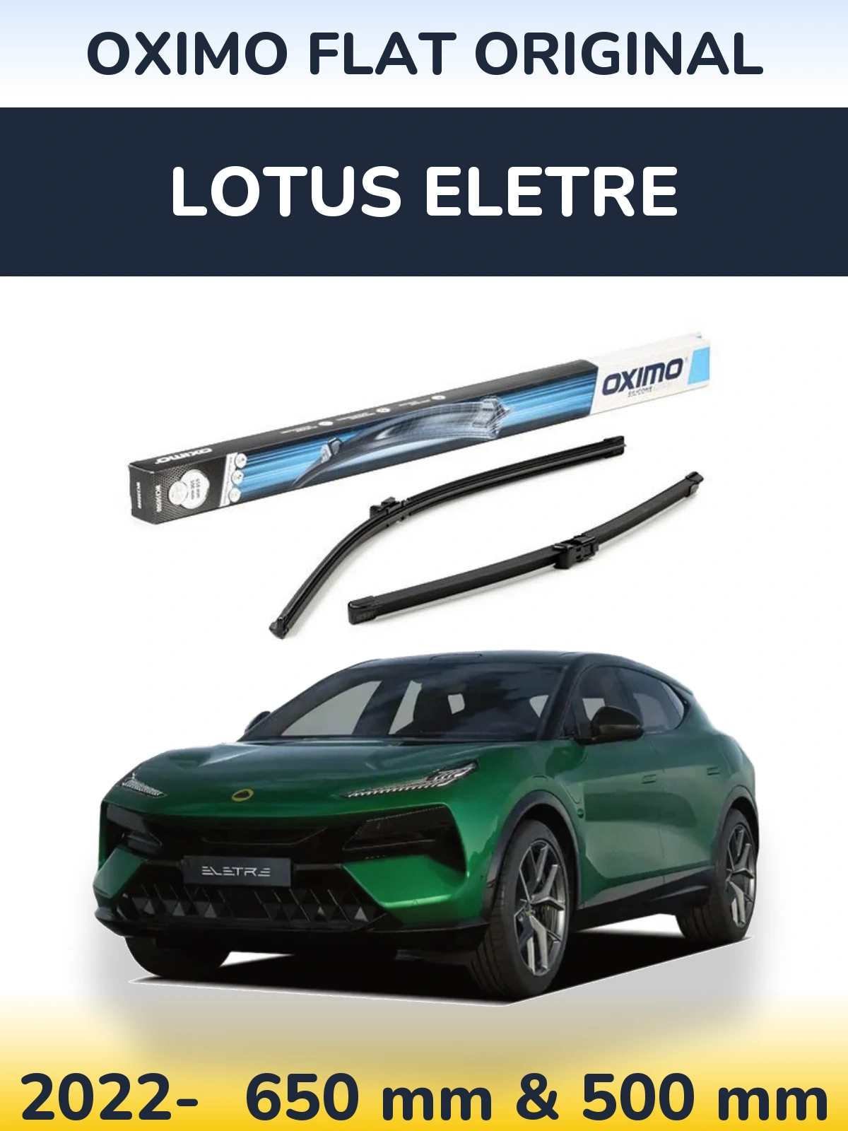 Torkarblad Oximo Flat Original för Lotus Eletre