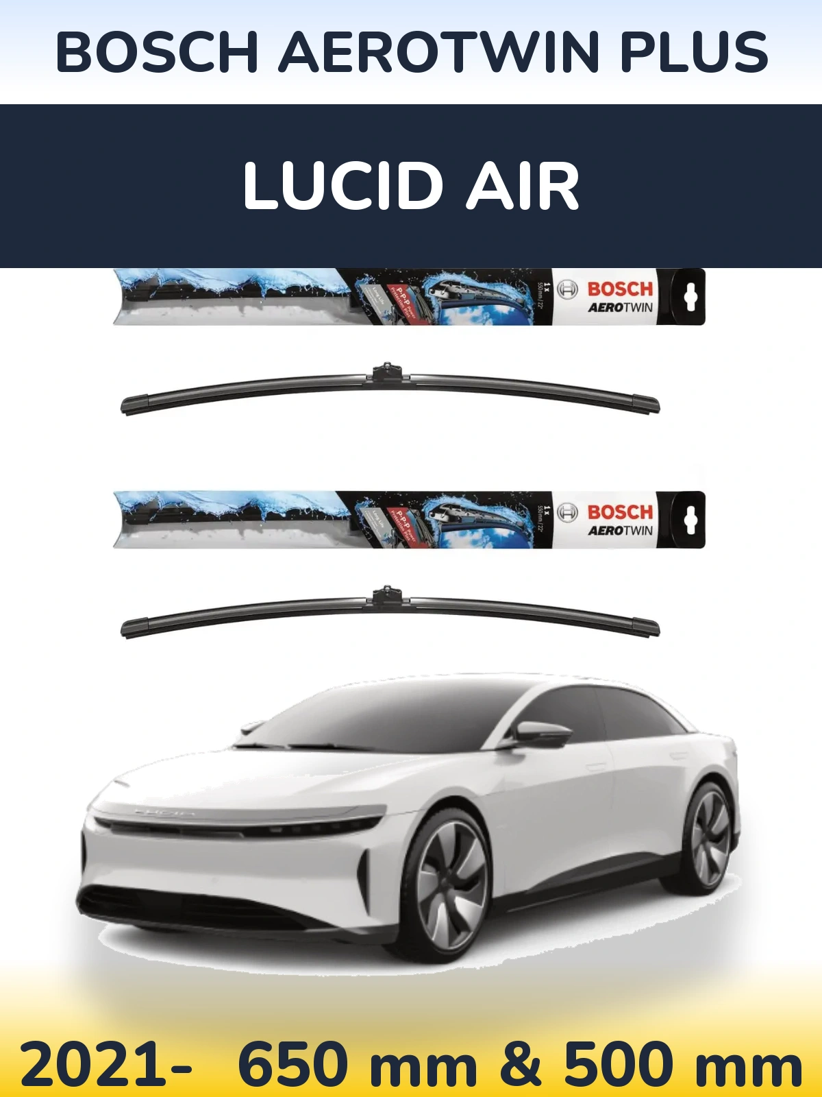 Torkarblad BOSCH AeroTwin Plus för Lucid Air