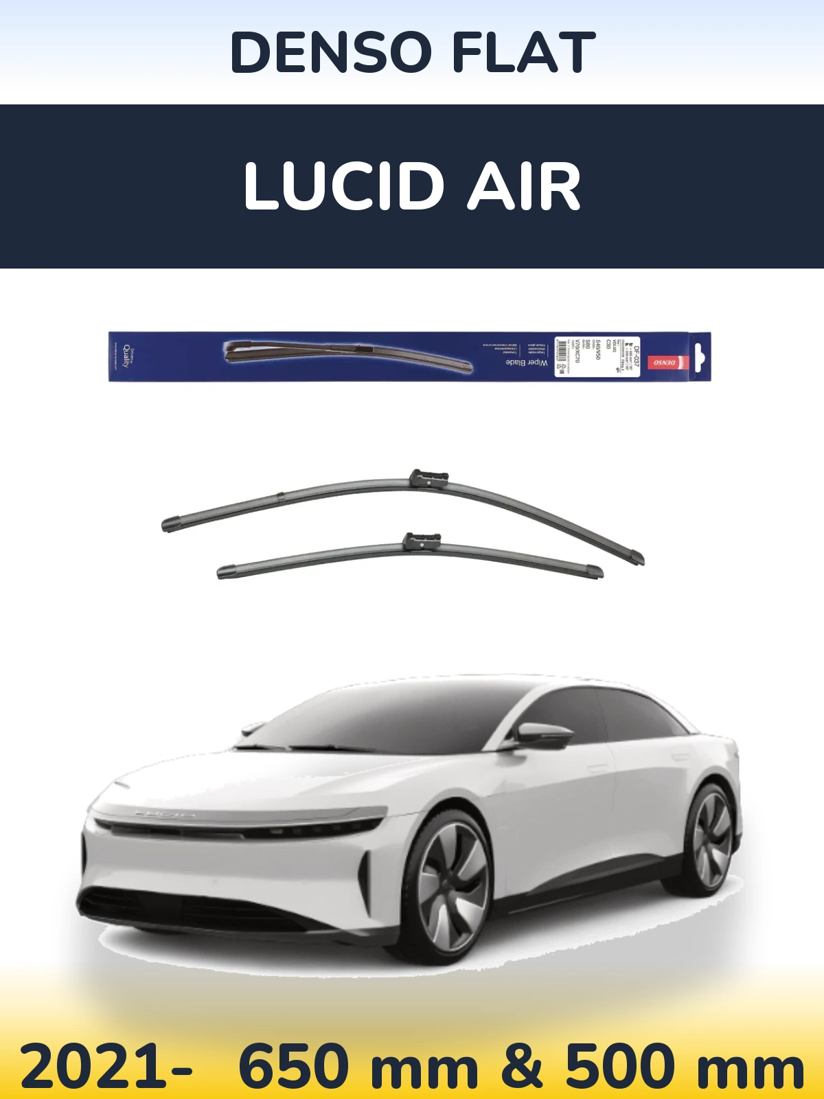 Torkarblad Denso Flat för Lucid Air