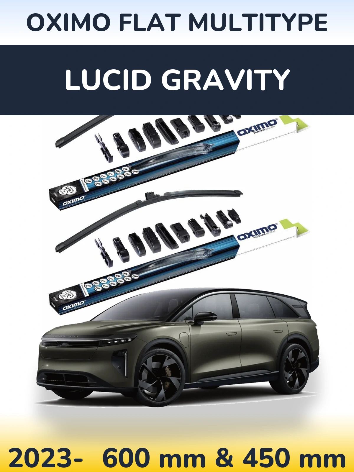 Torkarblad Oximo Flat MultiType för Lucid Gravity