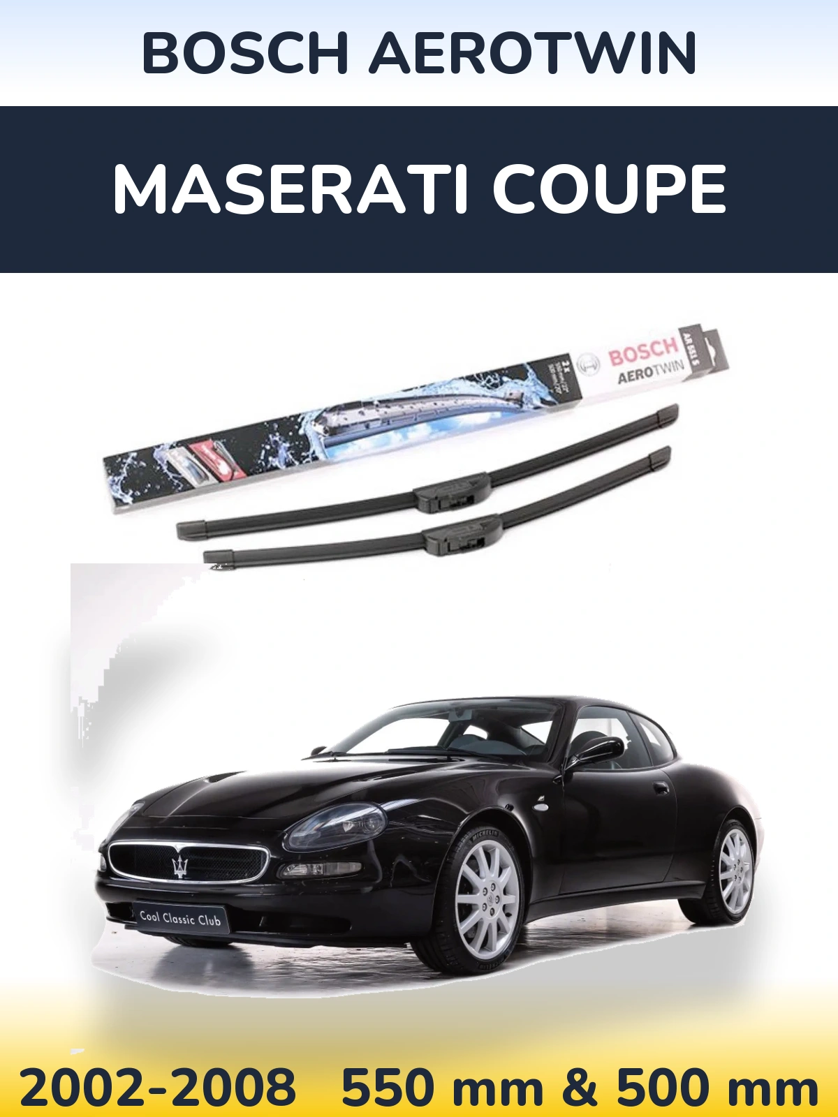 Torkarblad BOSCH AeroTwin för Maserati Coupe