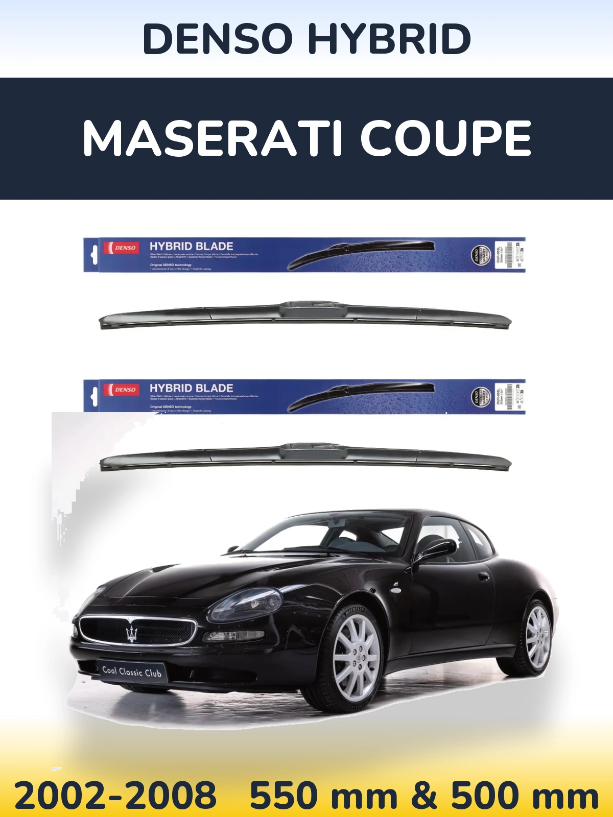 Torkarblad Denso Hybrid för Maserati Coupe