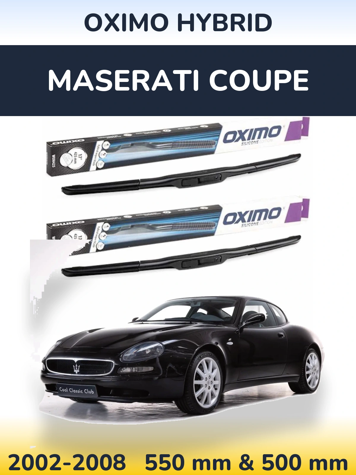 Torkarblad Oximo Hybrid för Maserati Coupe