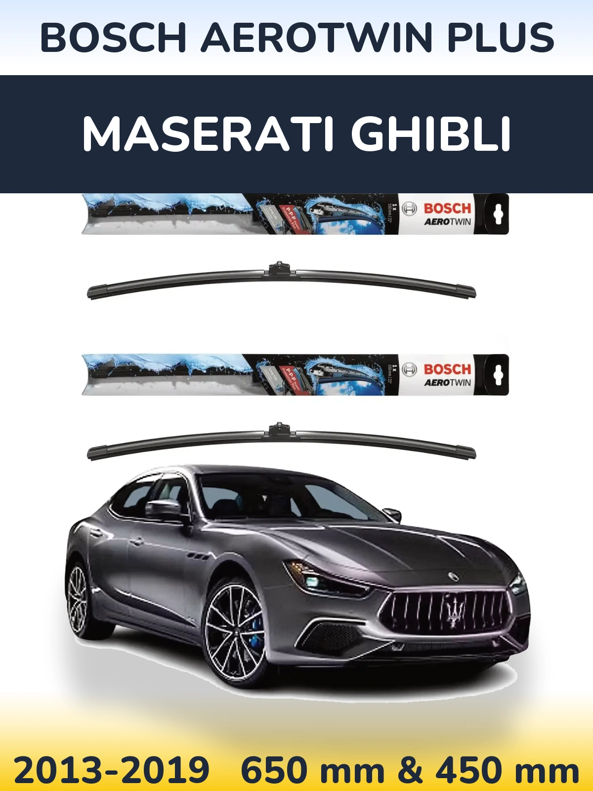 Torkarblad BOSCH AeroTwin Plus för Maserati Ghibli