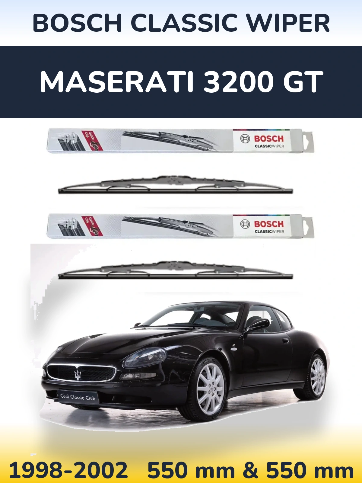 Torkarblad BOSCH Classic Wiper för Maserati 3200 GT