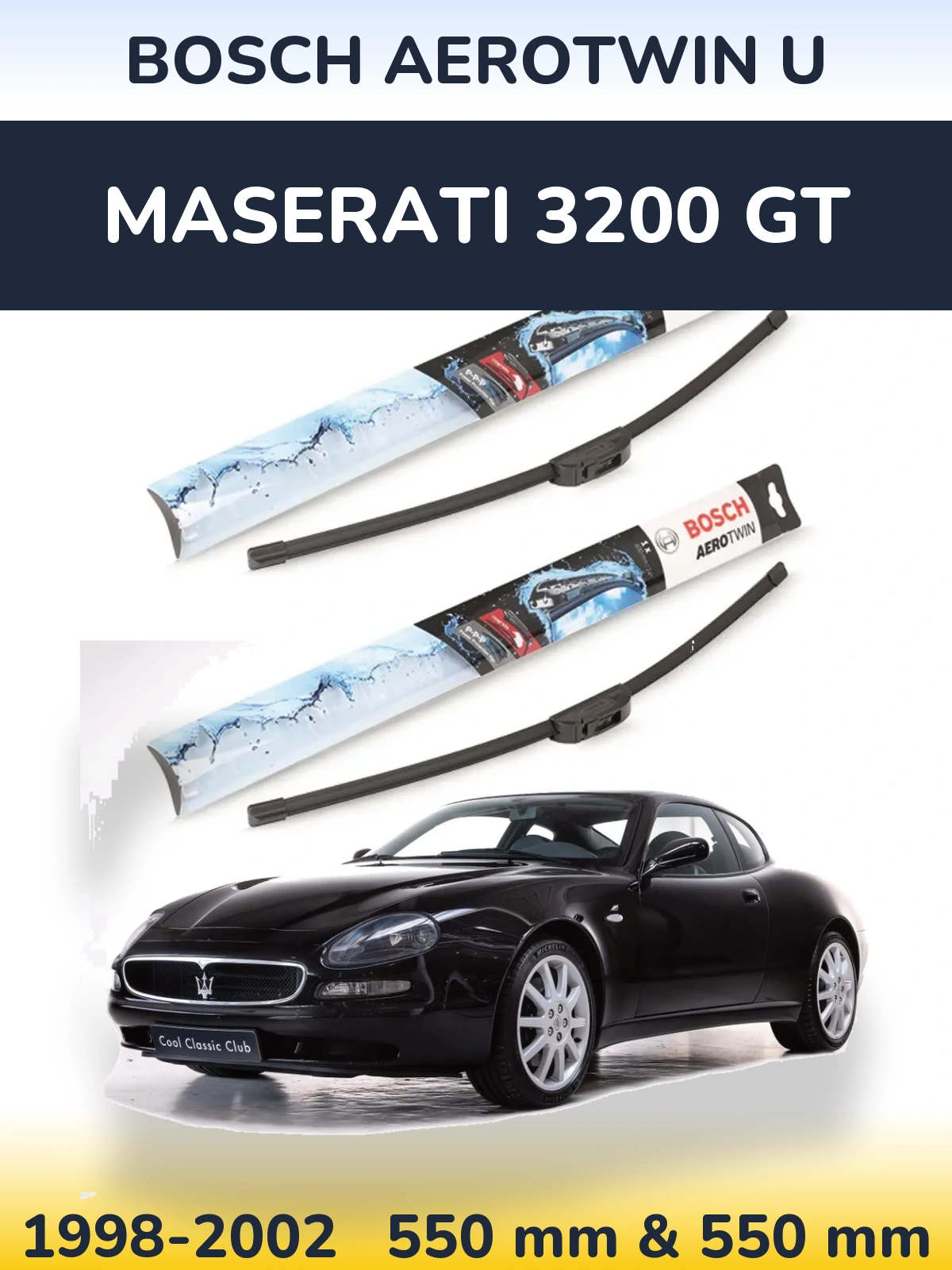 Torkarblad BOSCH AeroTwin U för Maserati 3200 GT