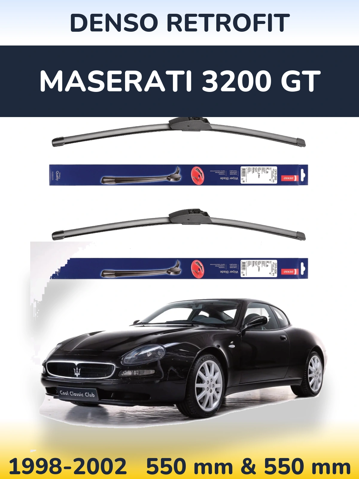 Torkarblad Denso Retrofit för Maserati 3200 GT