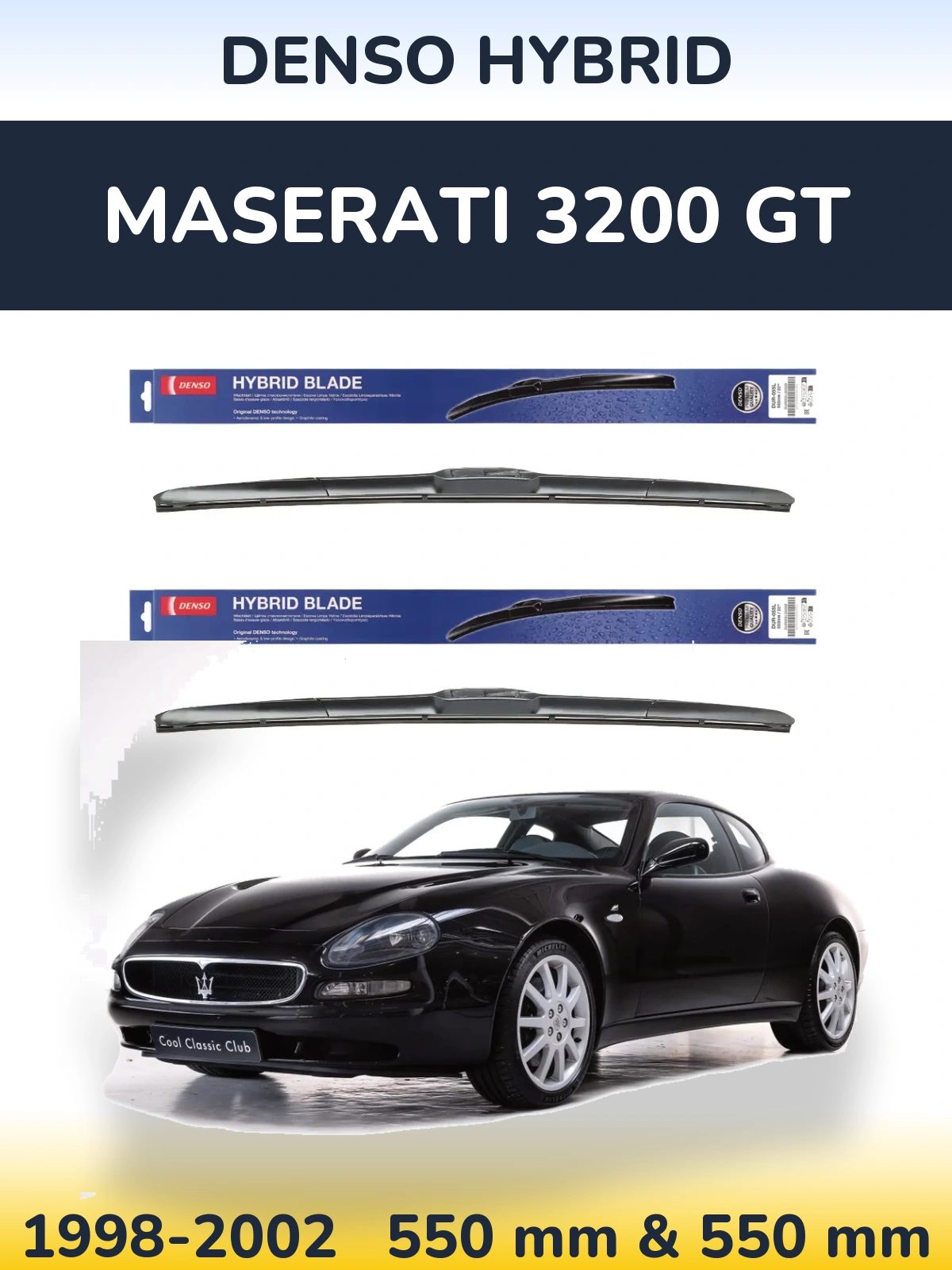 Torkarblad Denso Hybrid för Maserati 3200 GT
