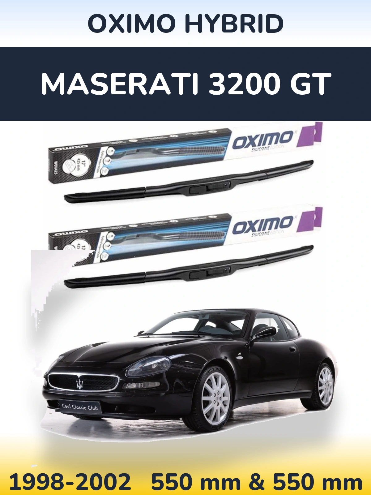 Torkarblad Oximo Hybrid för Maserati 3200 GT