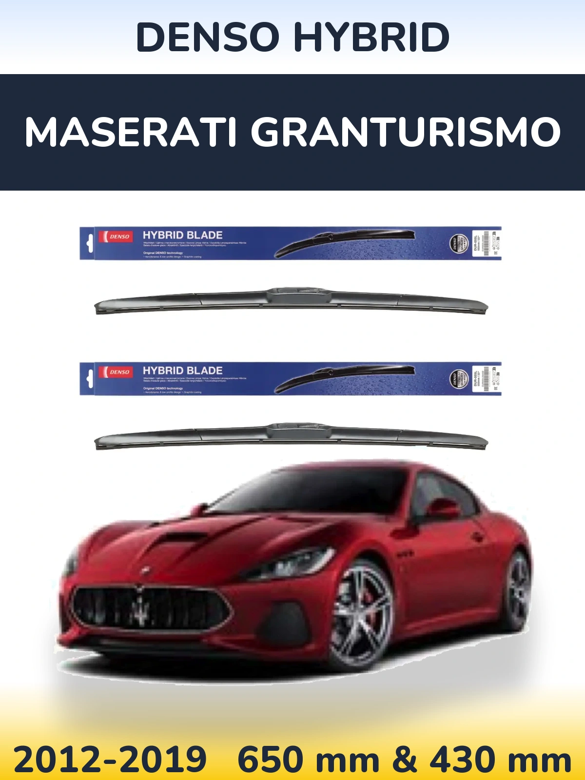 Torkarblad Denso Hybrid för Maserati GranTurismo