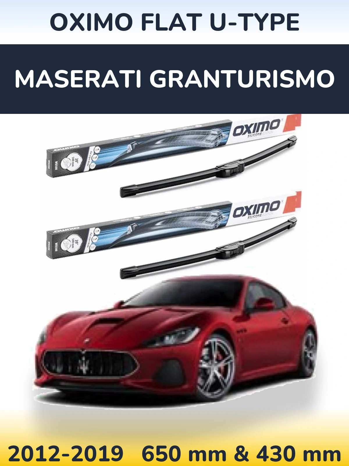 Torkarblad Oximo Flat U-type för Maserati GranTurismo