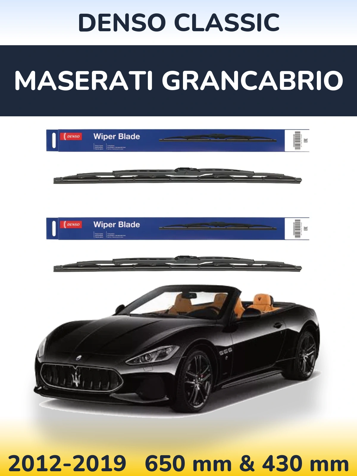 Torkarblad Denso Classic för Maserati GranCabrio