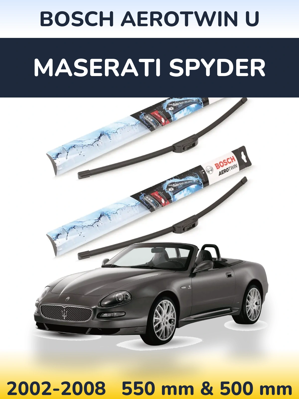 Torkarblad BOSCH AeroTwin U för Maserati Spyder