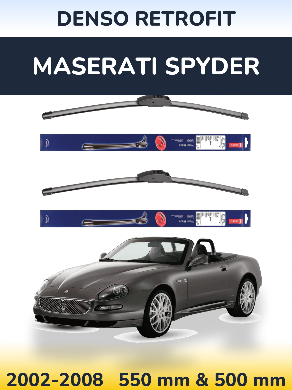 Torkarblad Denso Retrofit för Maserati Spyder