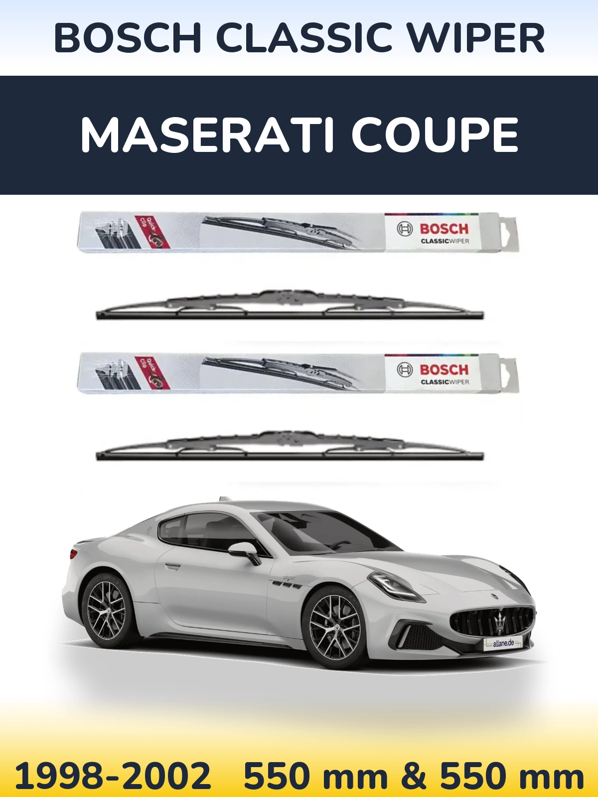 Torkarblad BOSCH Classic Wiper för Maserati Coupe