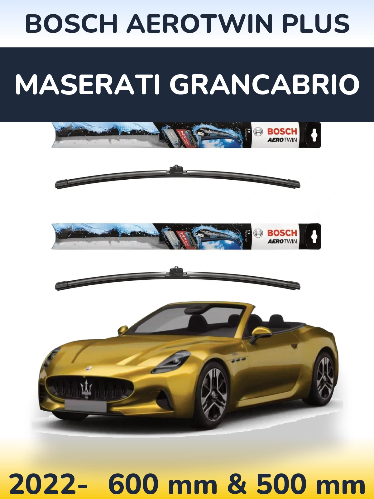 Torkarblad BOSCH AeroTwin Plus för Maserati GranCabrio