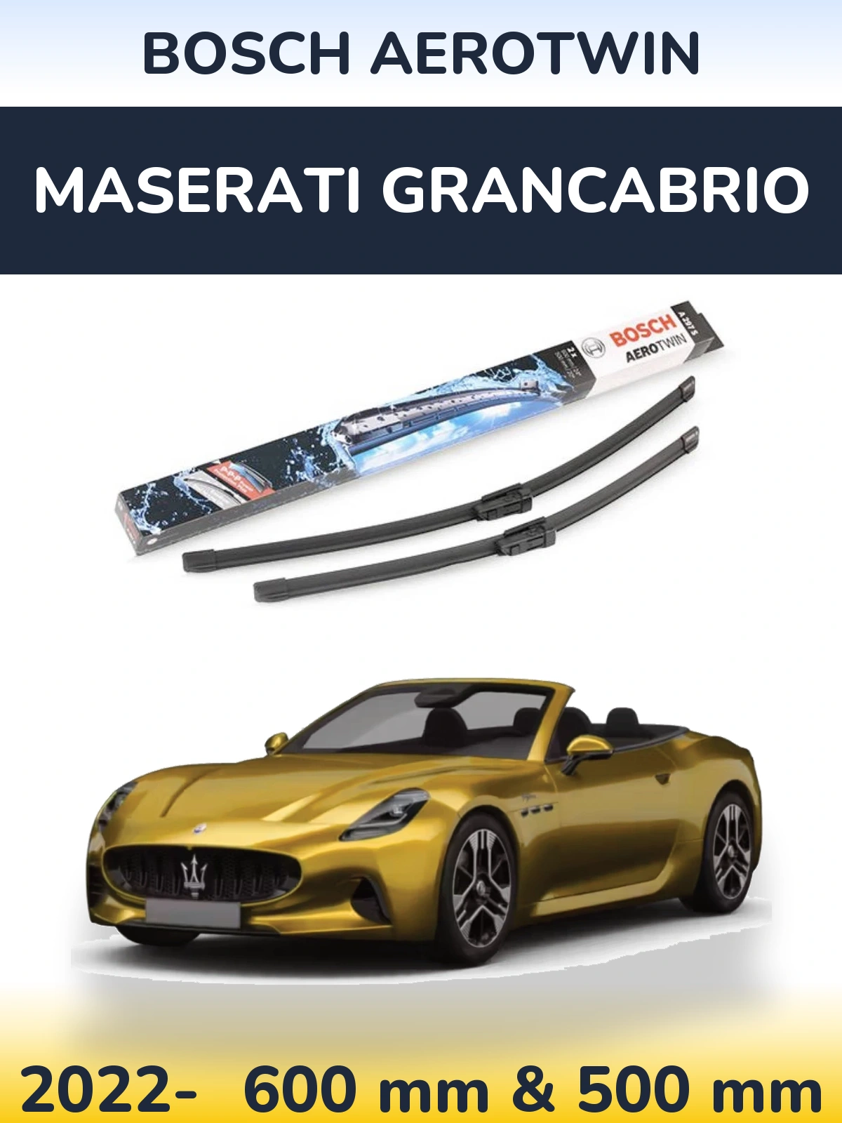 Torkarblad BOSCH AeroTwin för Maserati GranCabrio