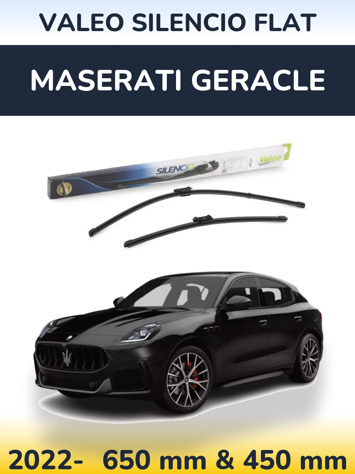 Torkarblad Valeo Silencio Flat för Maserati Geracle