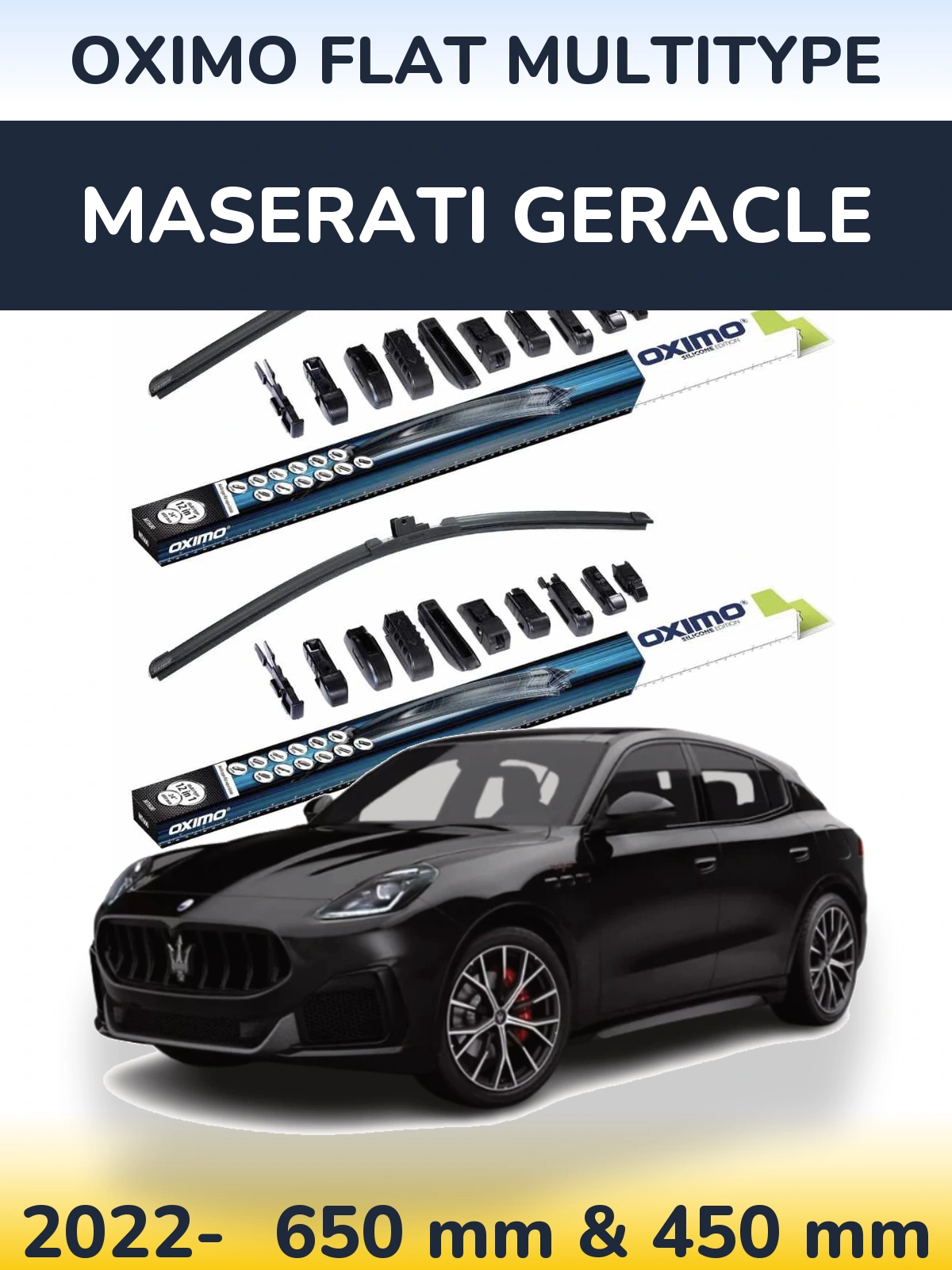 Torkarblad Oximo Flat MultiType för Maserati Geracle