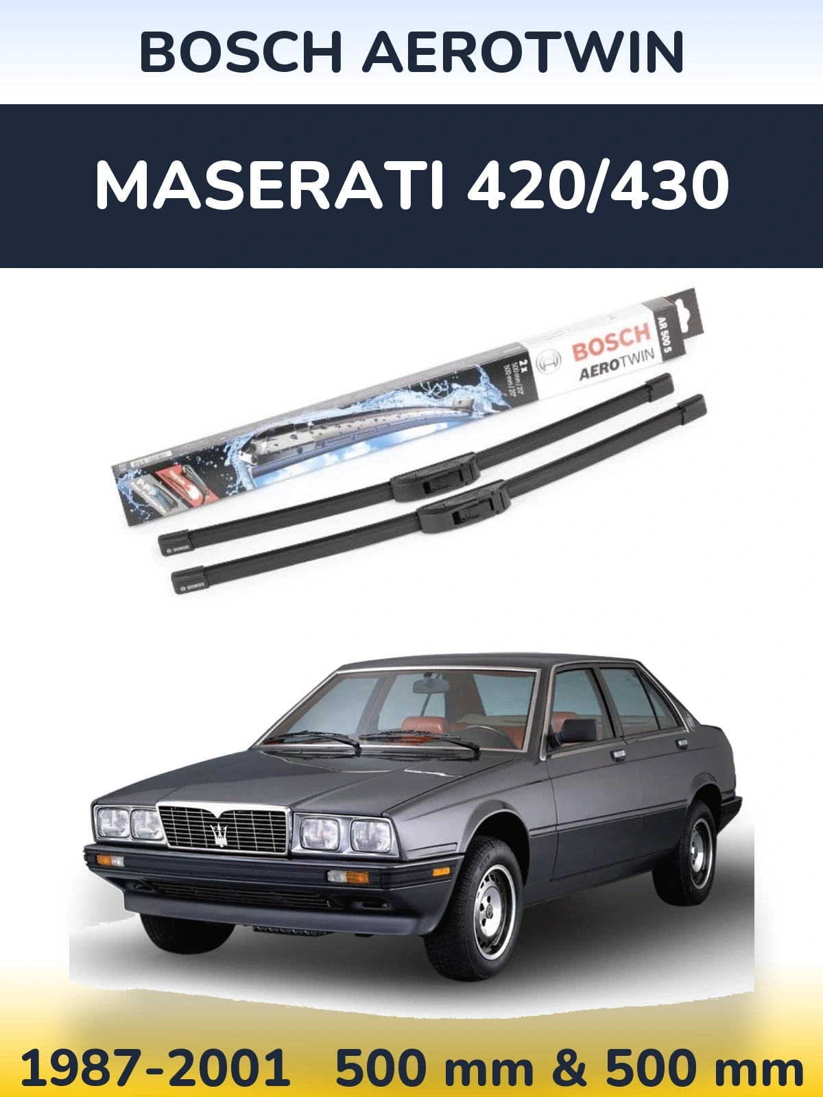 Torkarblad BOSCH AeroTwin för Maserati 420/430