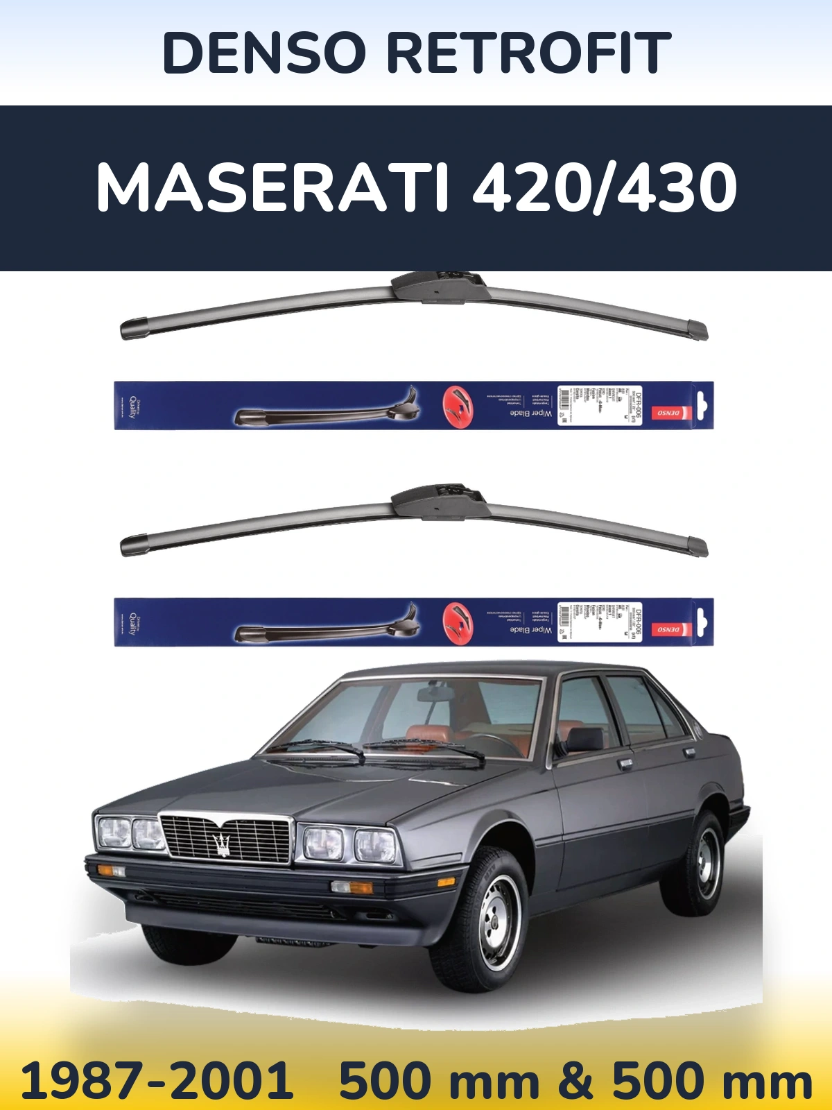Torkarblad Denso Retrofit för Maserati 420/430