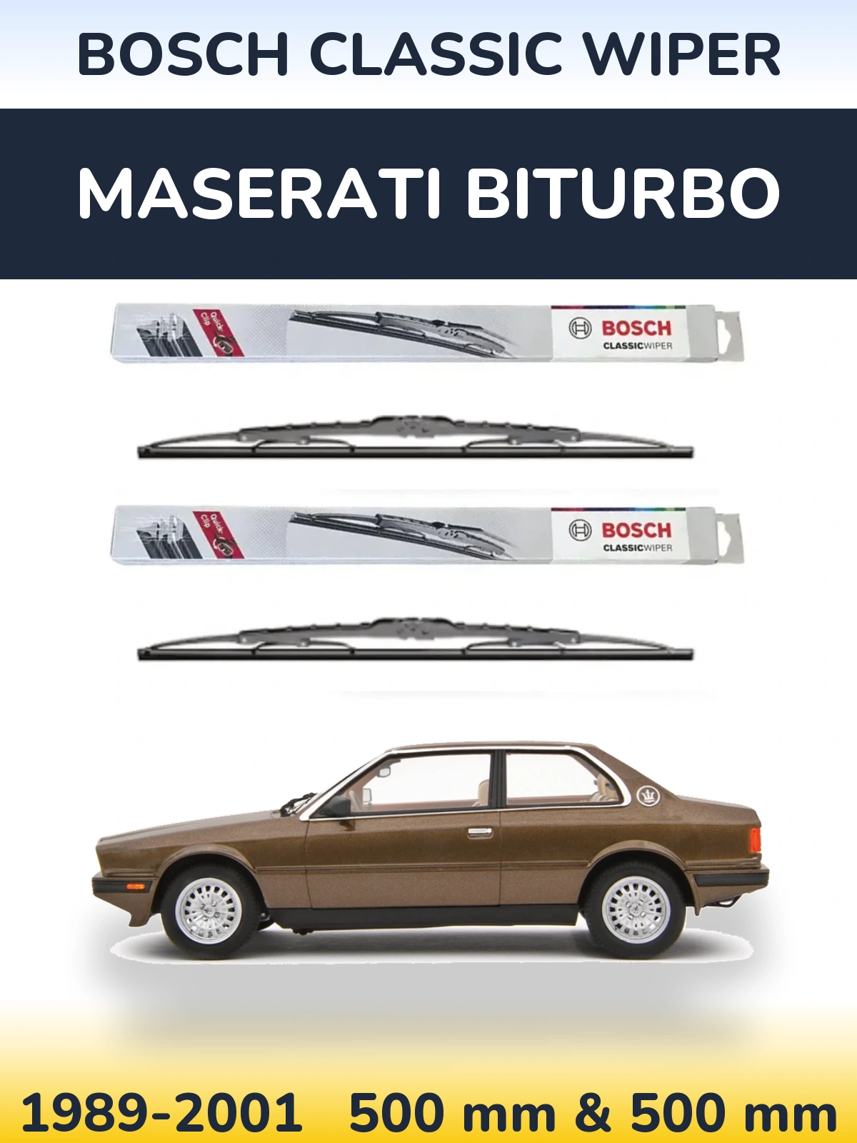 Torkarblad BOSCH Classic Wiper för Maserati Biturbo