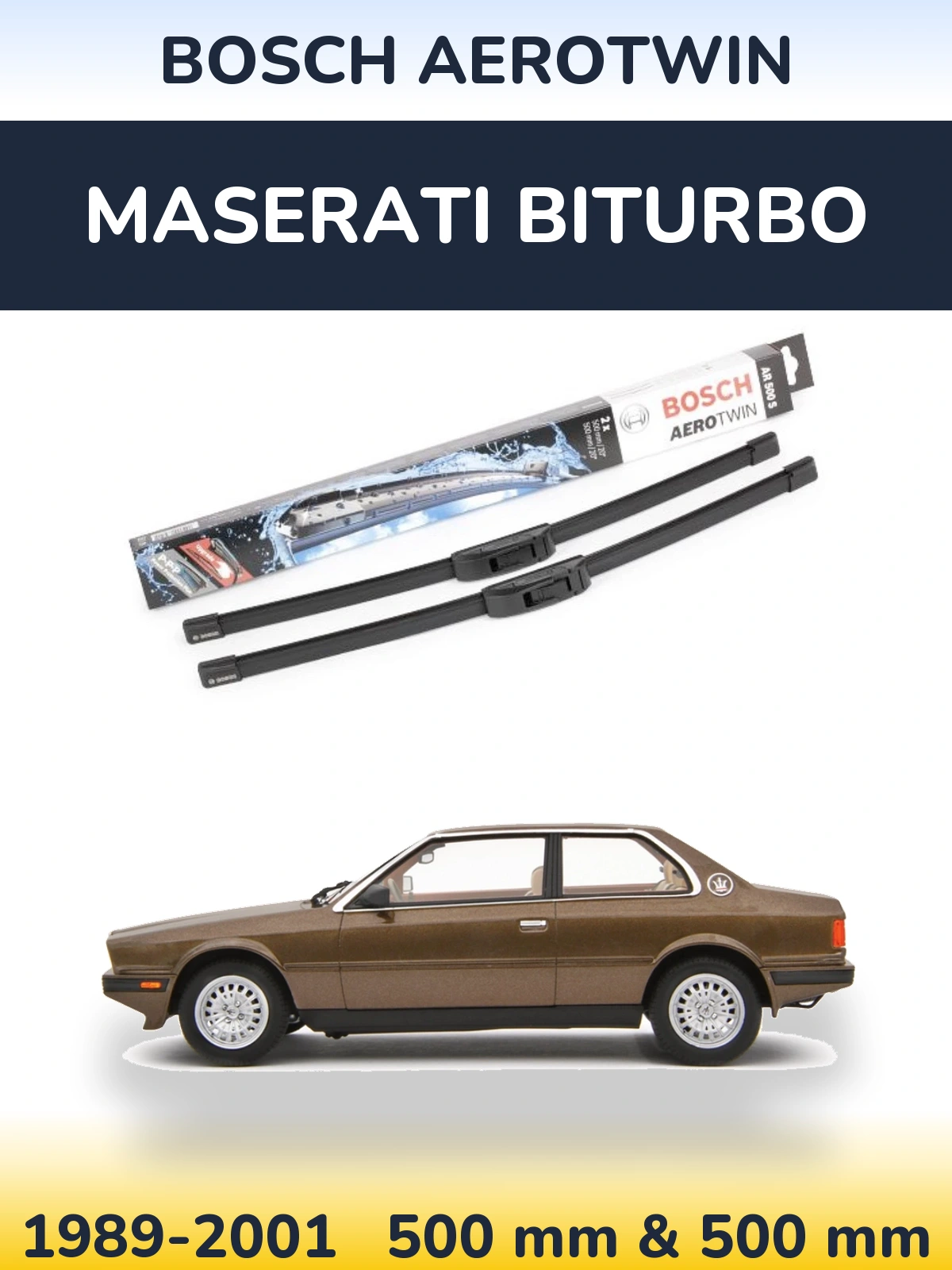Torkarblad BOSCH AeroTwin för Maserati Biturbo