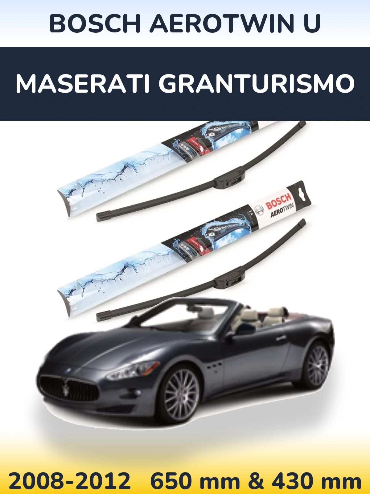 Torkarblad BOSCH AeroTwin U för Maserati GranTurismo