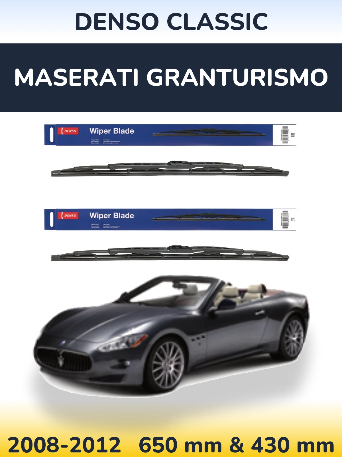 Torkarblad Denso Classic för Maserati GranTurismo