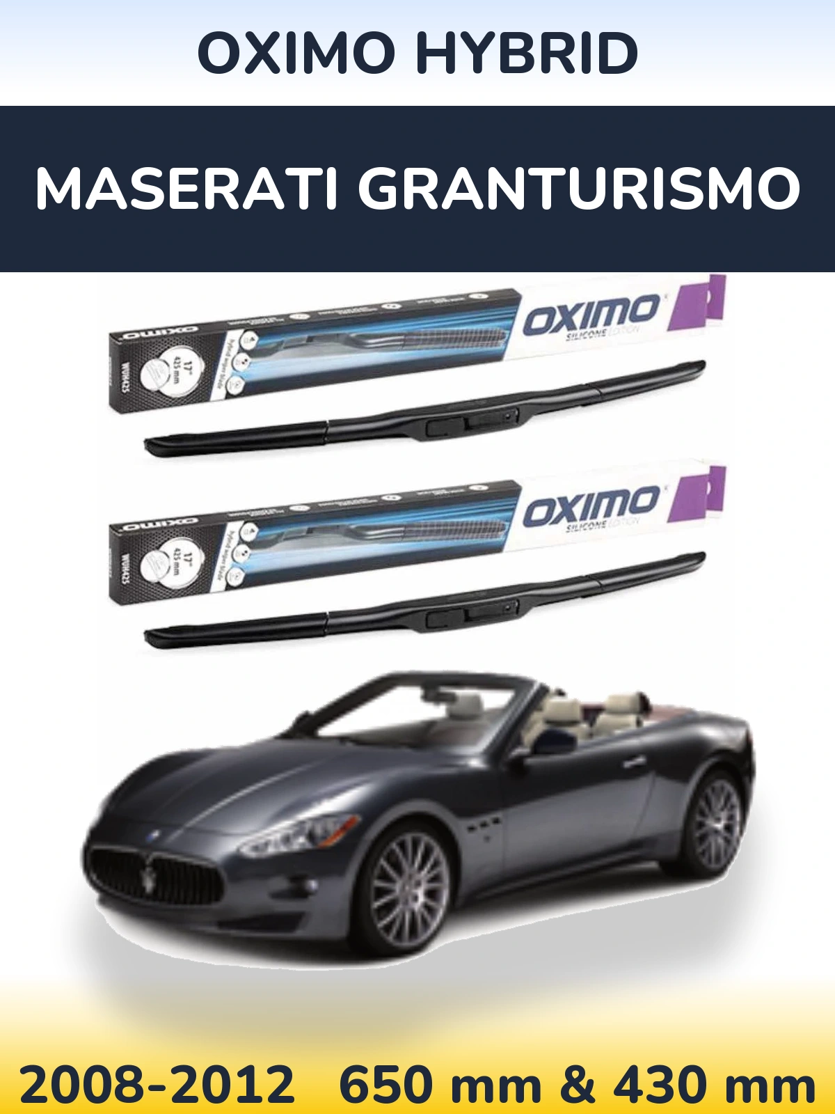 Torkarblad Oximo Hybrid för Maserati GranTurismo