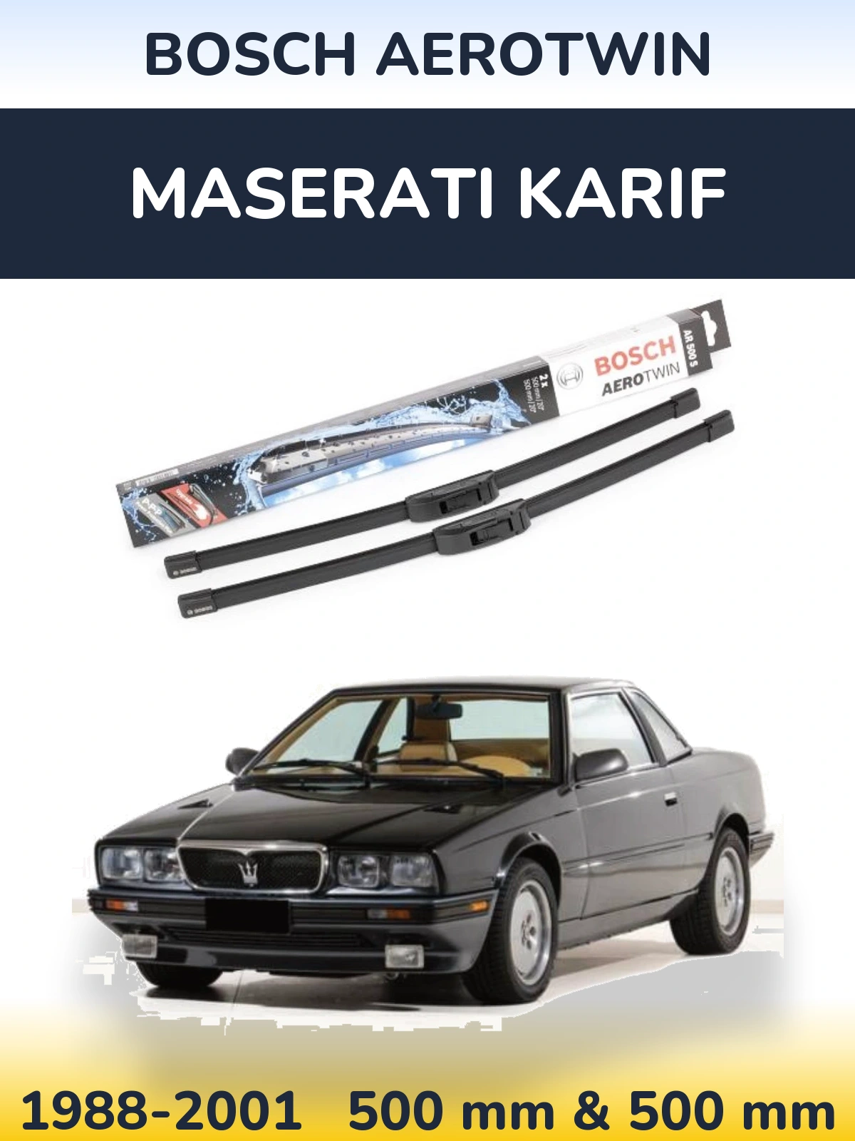 Torkarblad BOSCH AeroTwin för Maserati Karif