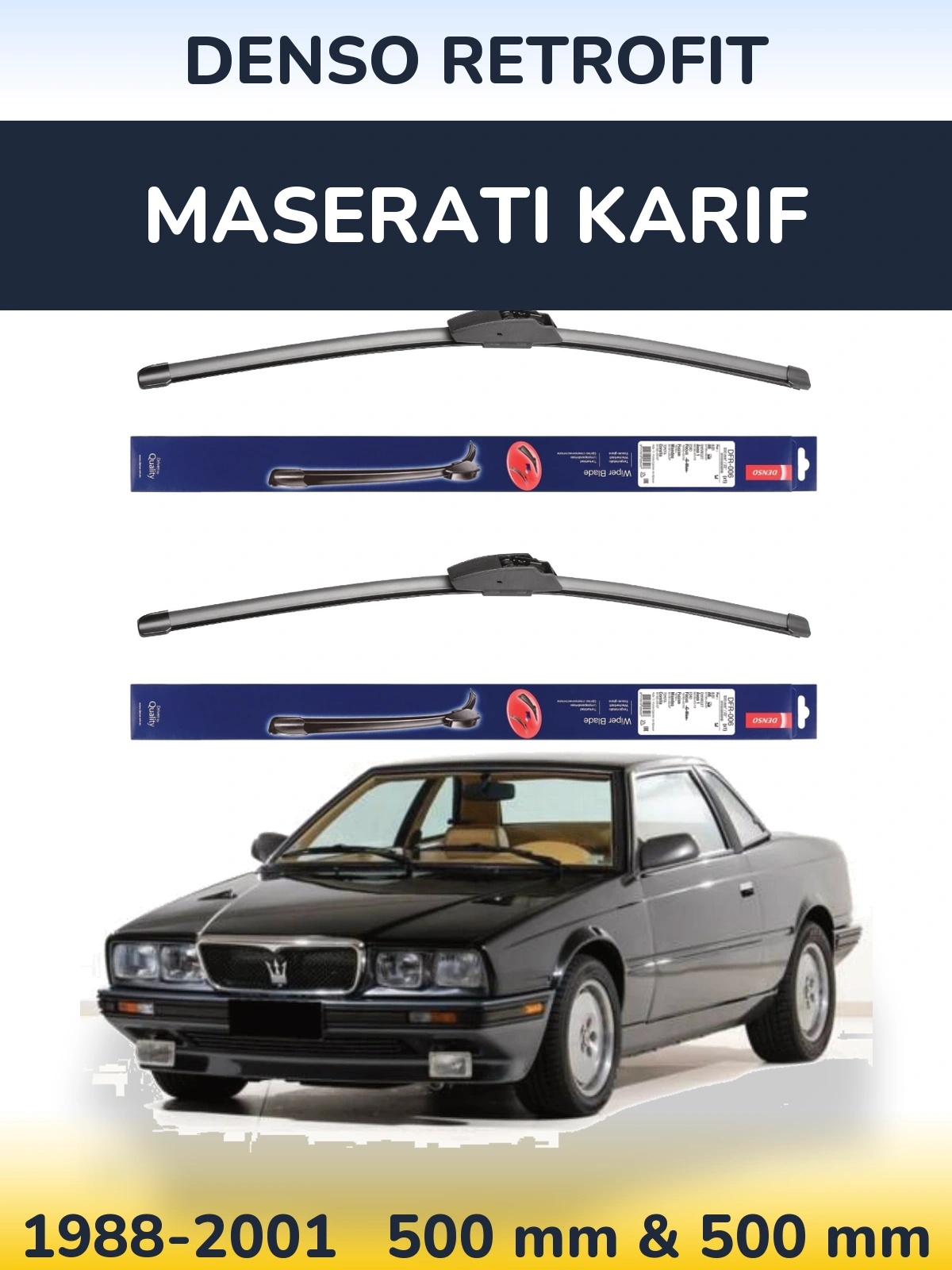 Torkarblad Denso Retrofit för Maserati Karif