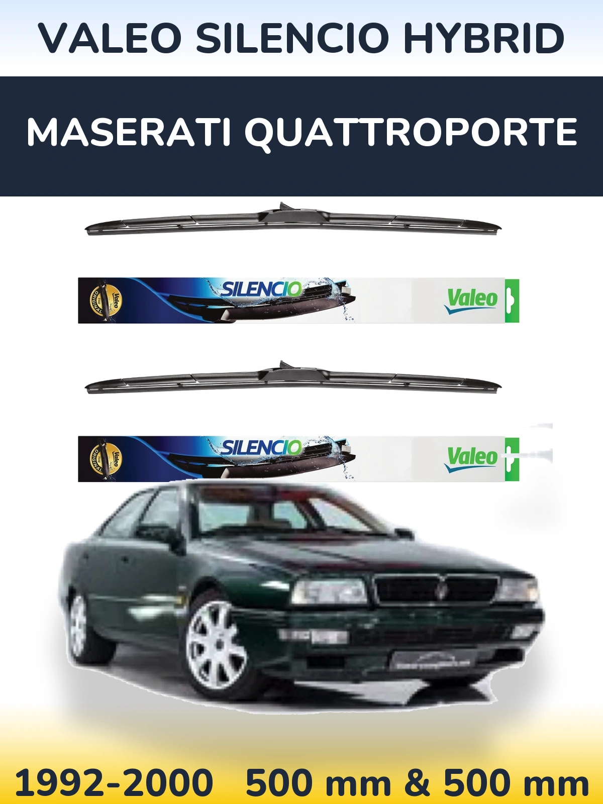 Torkarblad Valeo Silencio Hybrid för Maserati Quattroporte