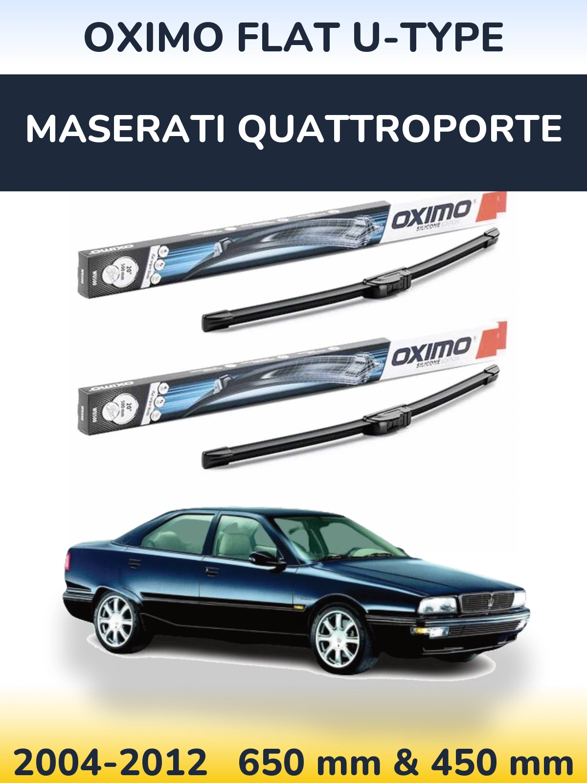 Torkarblad Oximo Flat U-type för Maserati Quattroporte