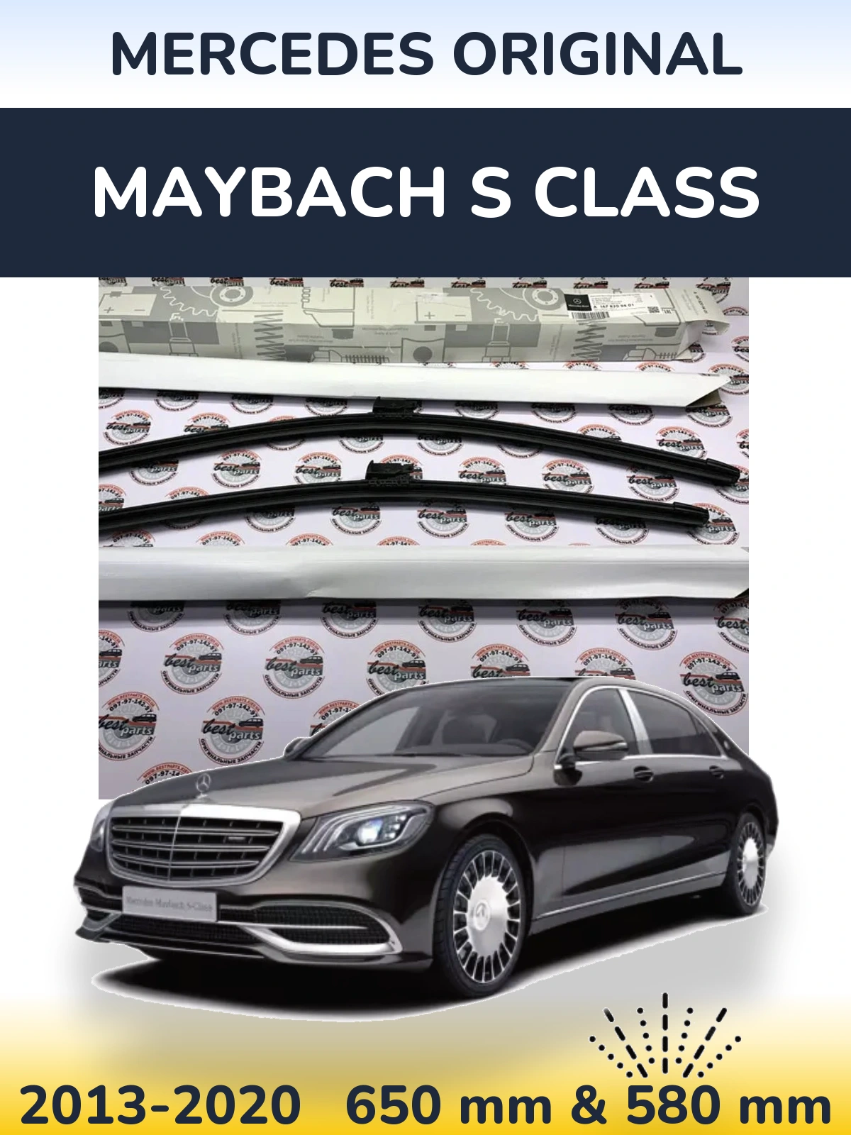 Torkarblad Mercedes OEM Mercedes Original för Maybach S Class