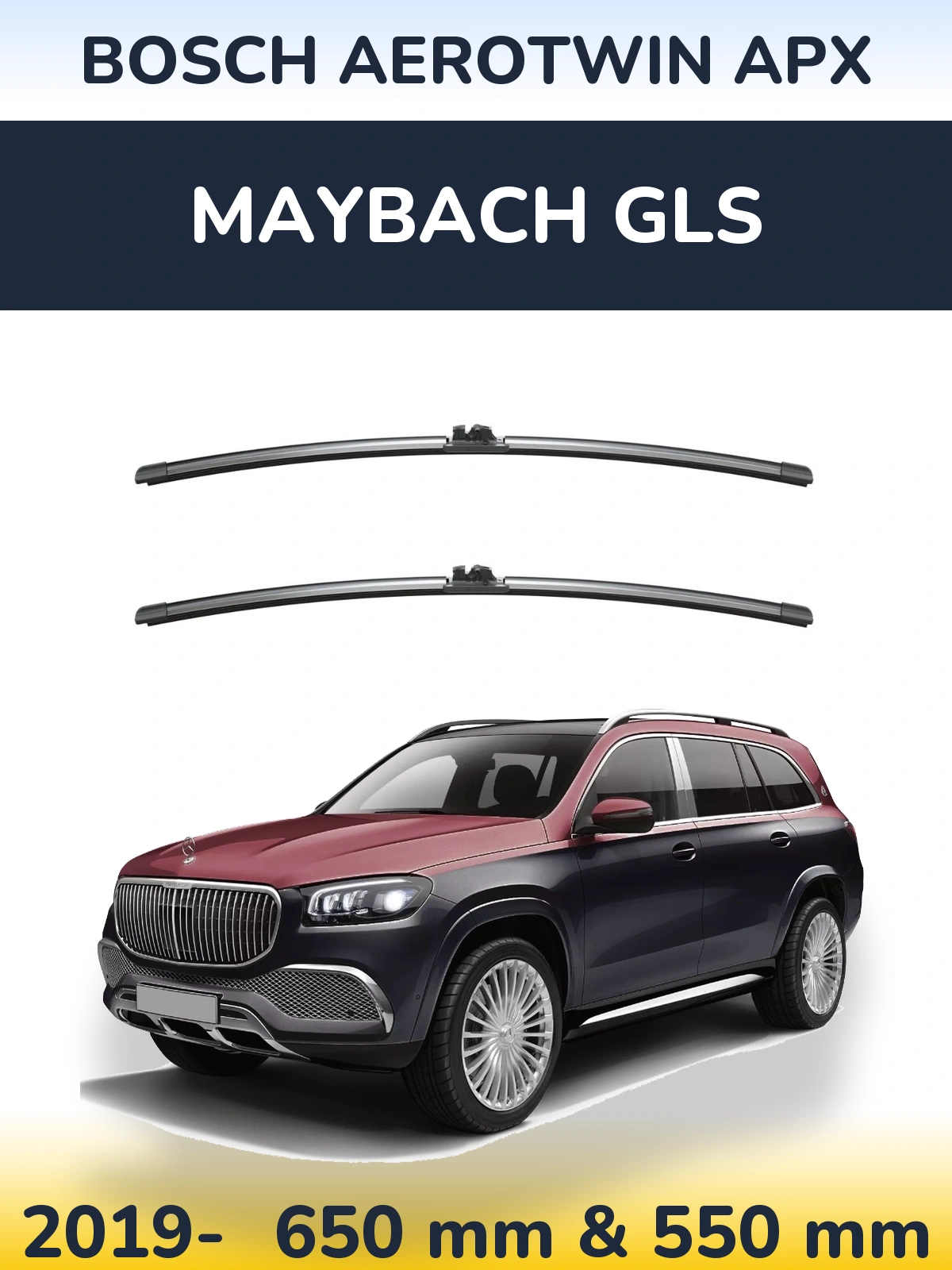 Torkarblad BOSCH AeroTwin APX för Maybach GLS