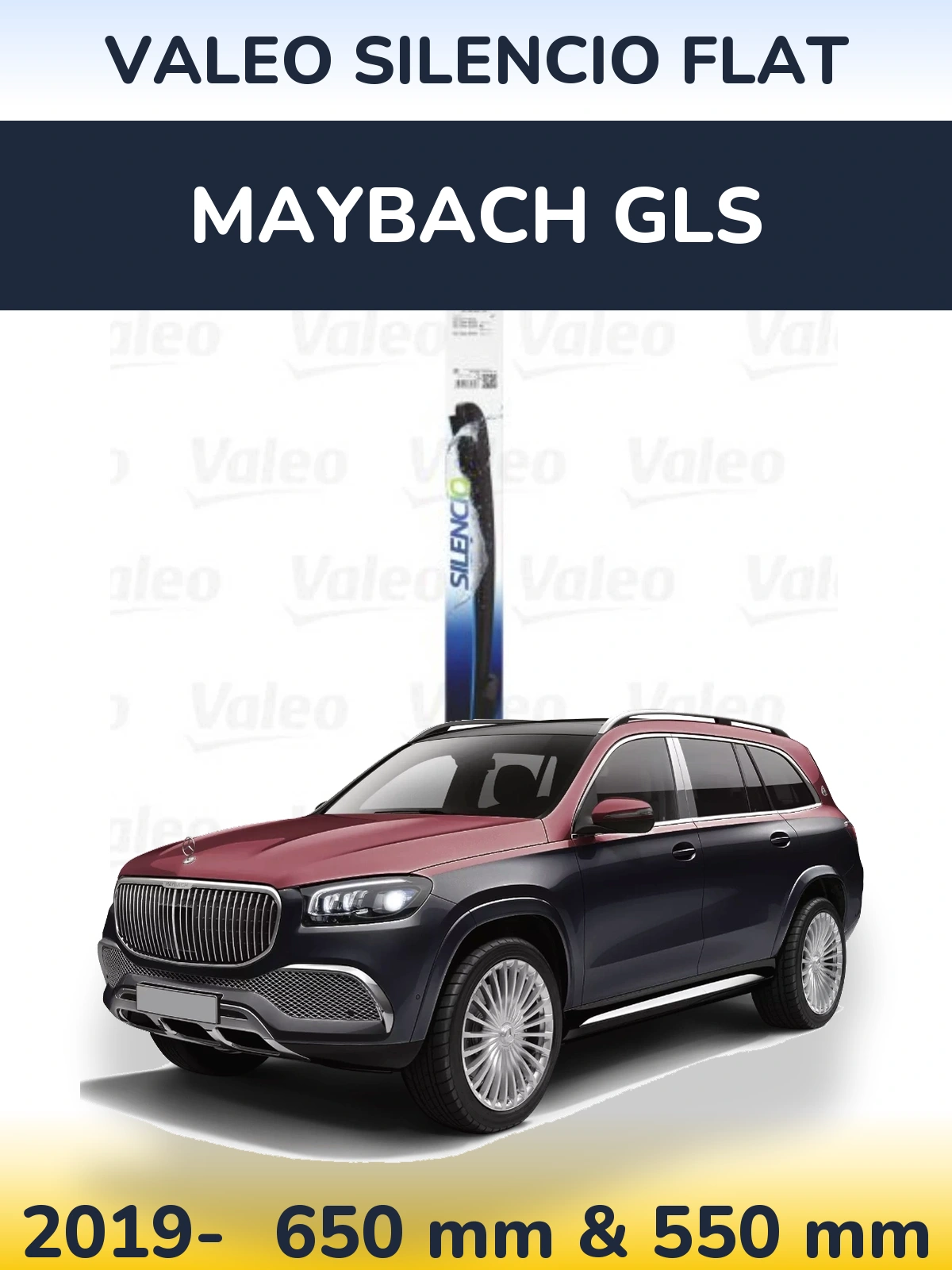 Torkarblad Valeo Silencio Flat för Maybach GLS