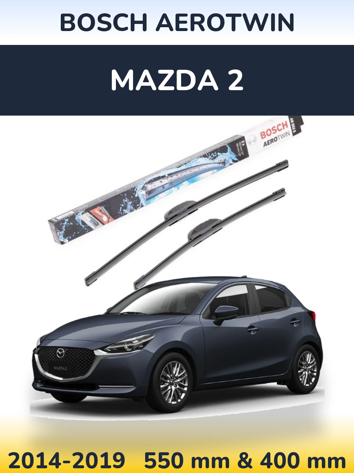 Torkarblad BOSCH AeroTwin för Mazda 2