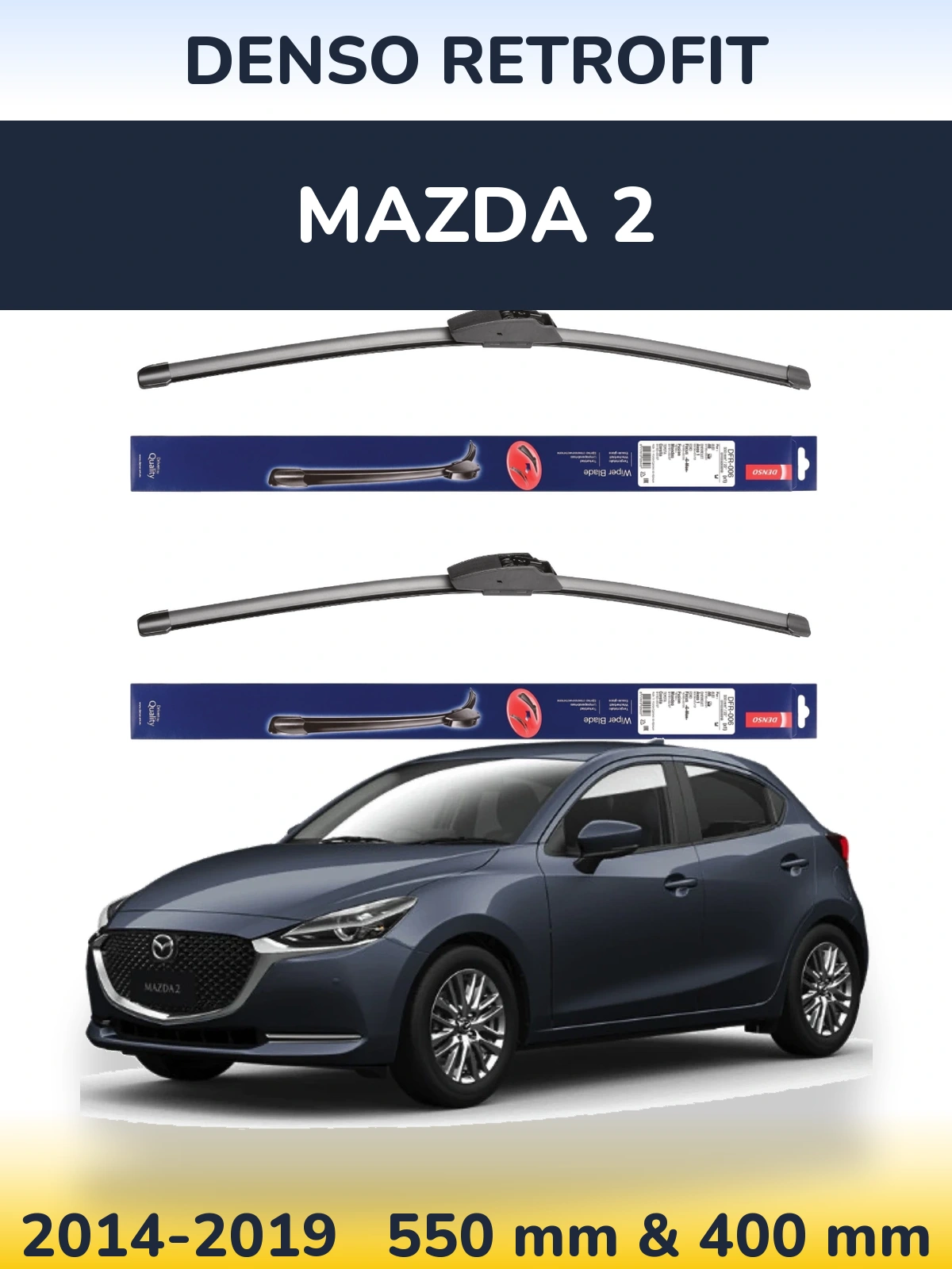 Torkarblad Denso Retrofit för Mazda 2