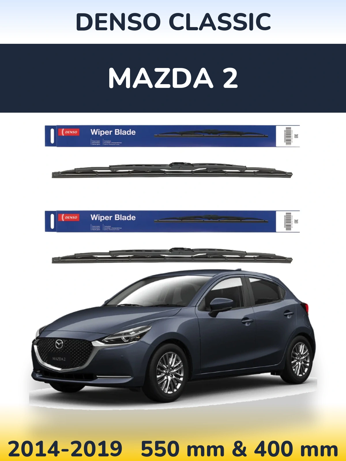 Torkarblad Denso Classic för Mazda 2