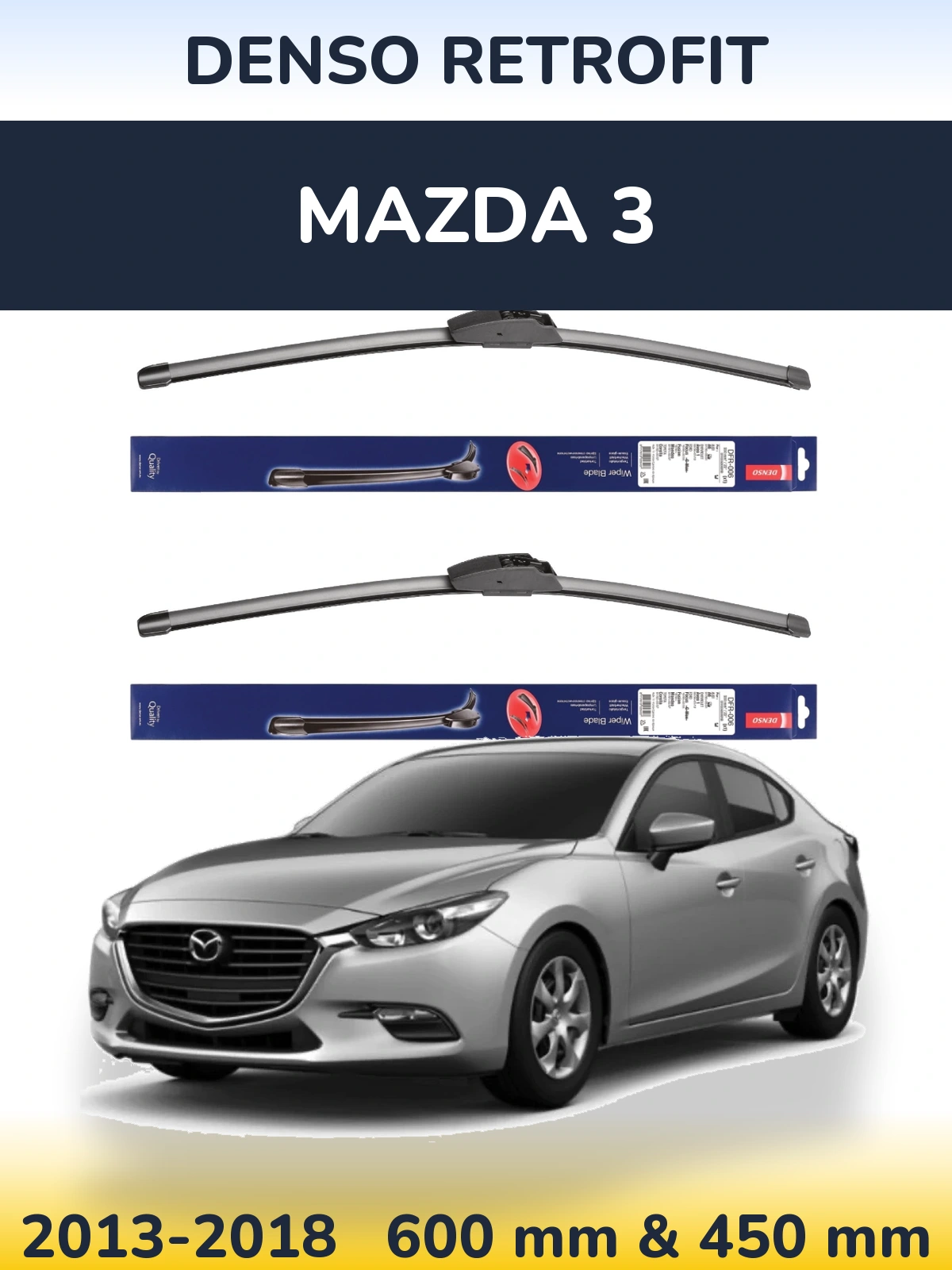 Torkarblad Denso Retrofit för Mazda 3