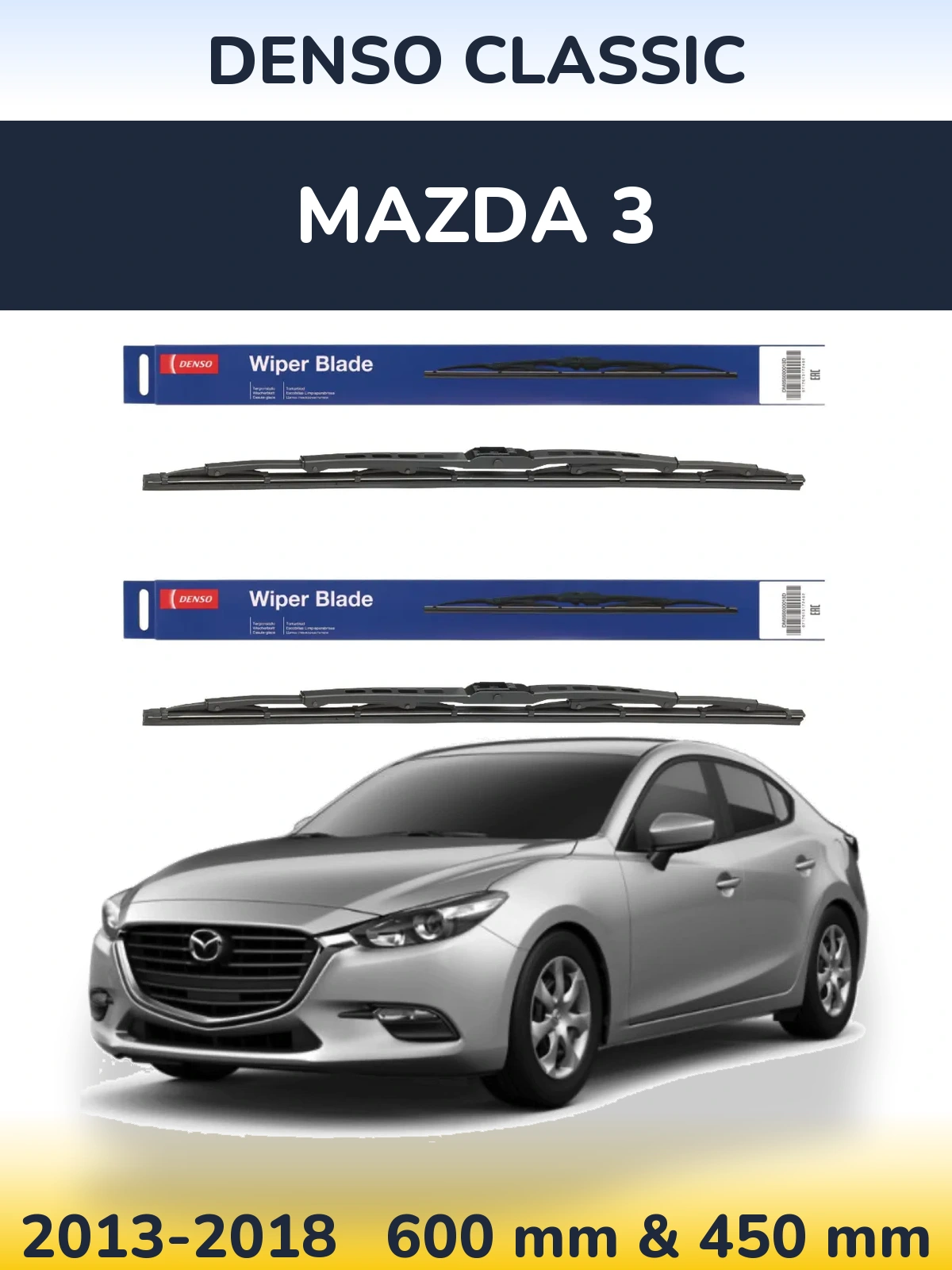 Torkarblad Denso Classic för Mazda 3