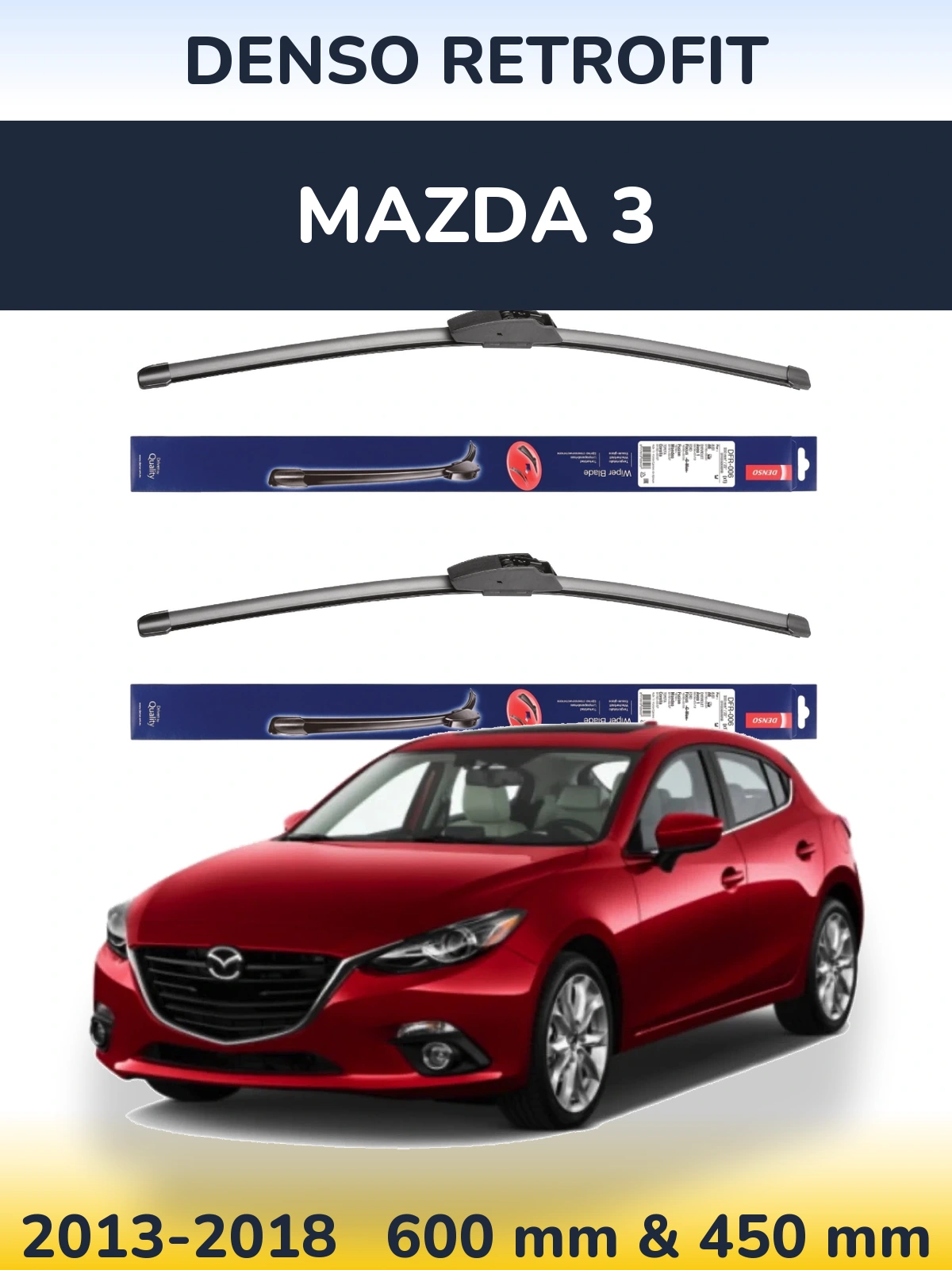 Torkarblad Denso Retrofit för Mazda 3