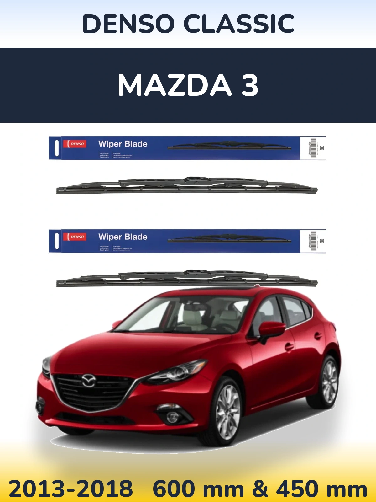 Torkarblad Denso Classic för Mazda 3