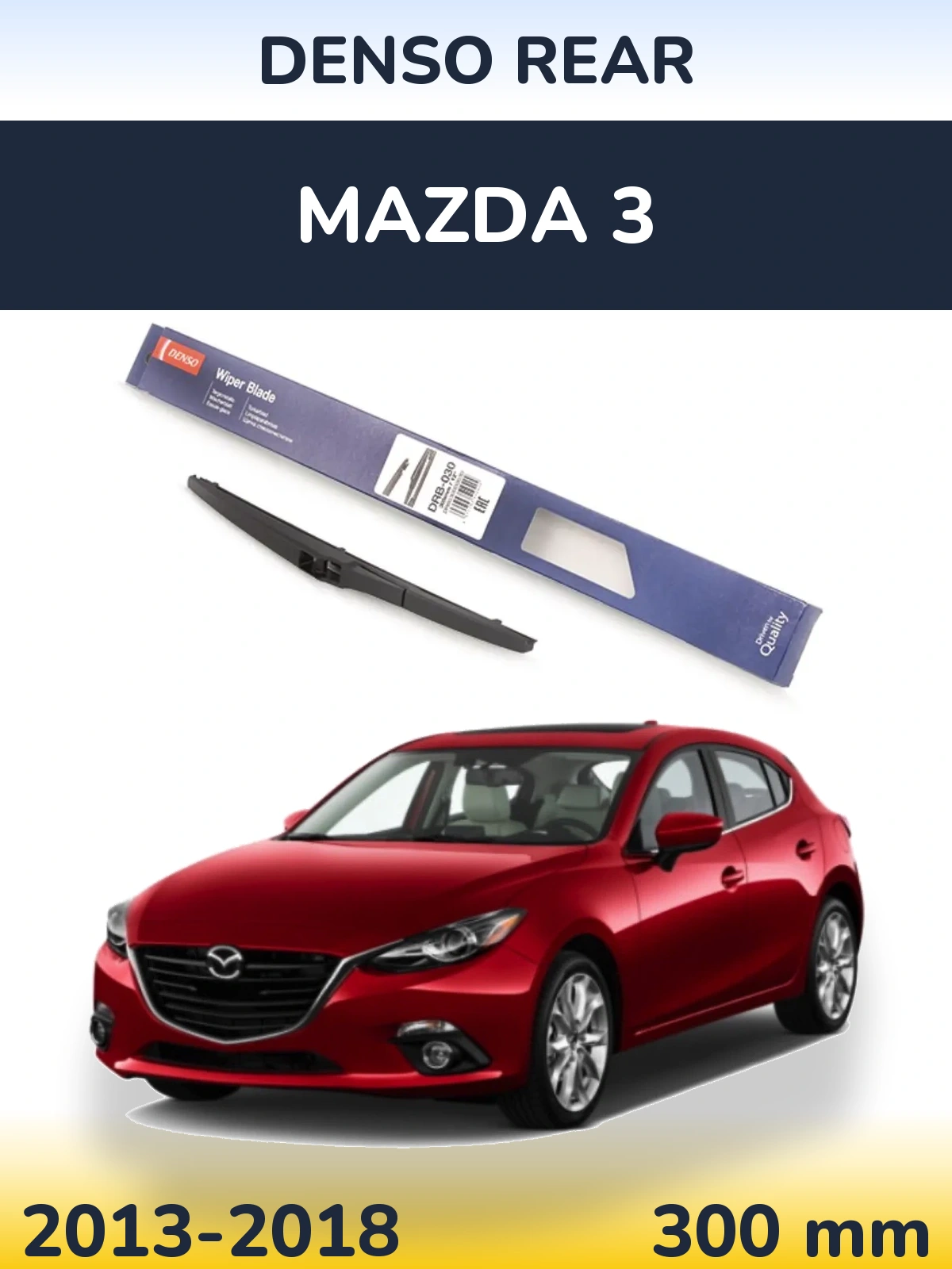 Torkarblad Denso Rear för Mazda 3