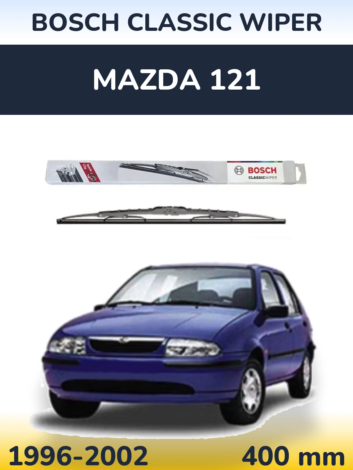 Torkarblad BOSCH Classic Wiper för Mazda 121