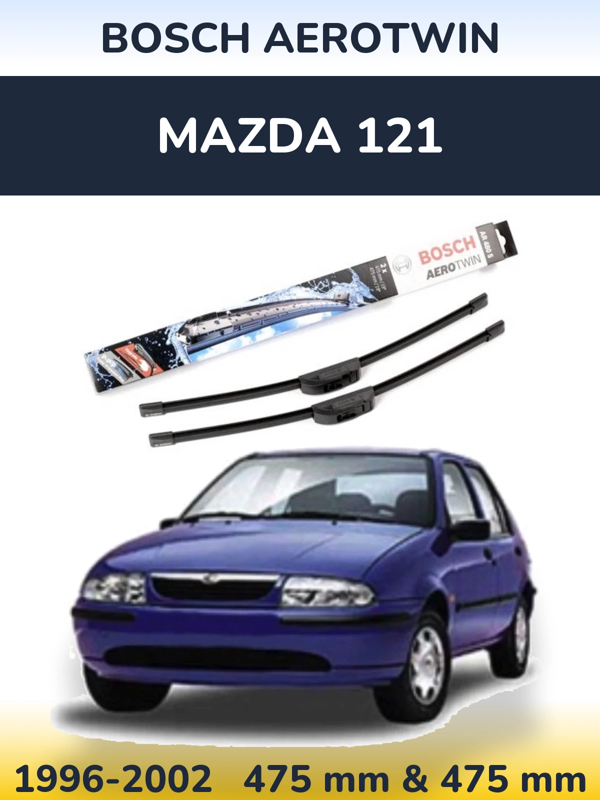 Torkarblad BOSCH AeroTwin för Mazda 121