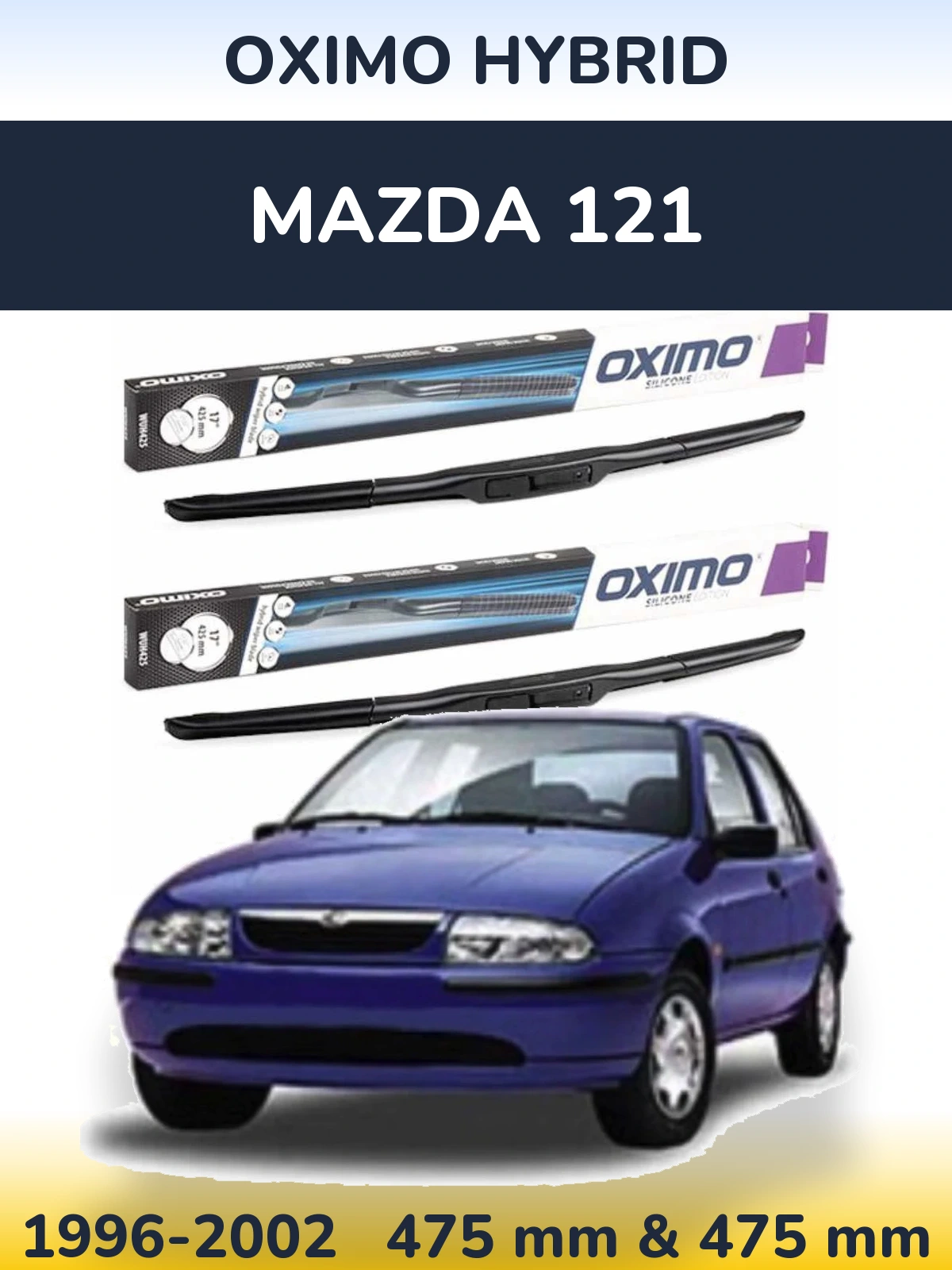 Torkarblad Oximo Hybrid för Mazda 121