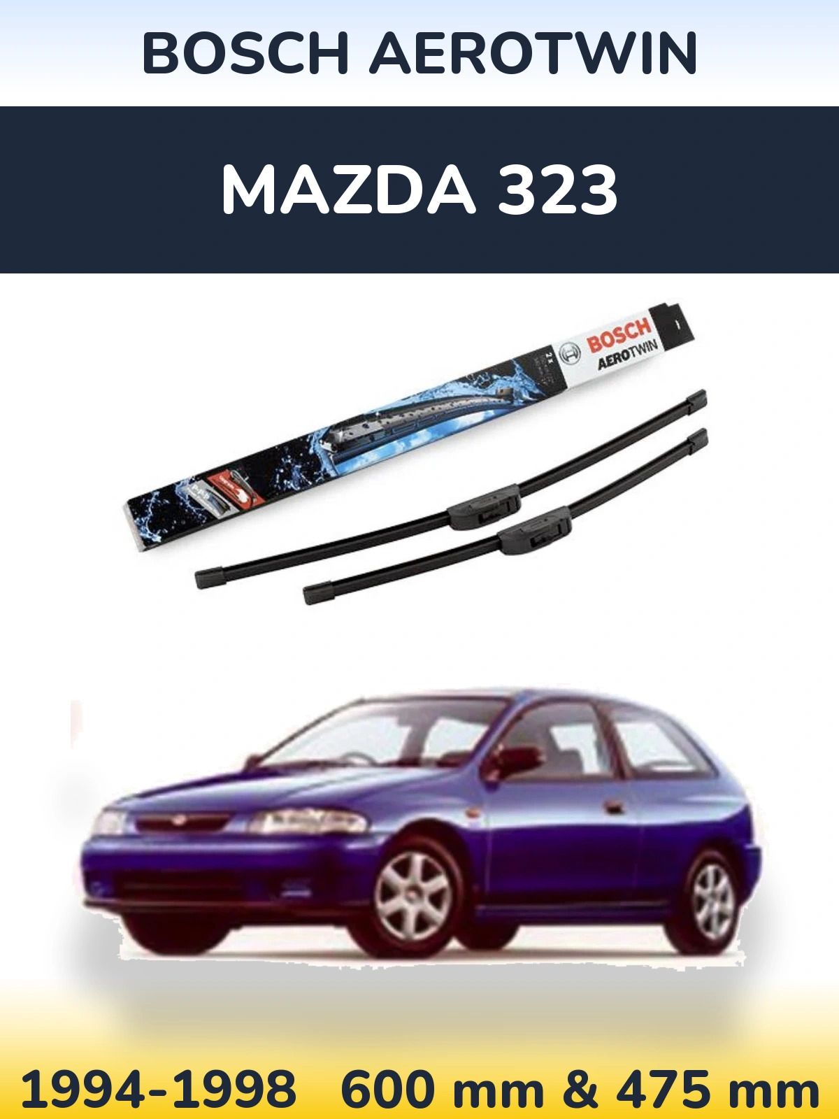Torkarblad BOSCH AeroTwin för Mazda 323