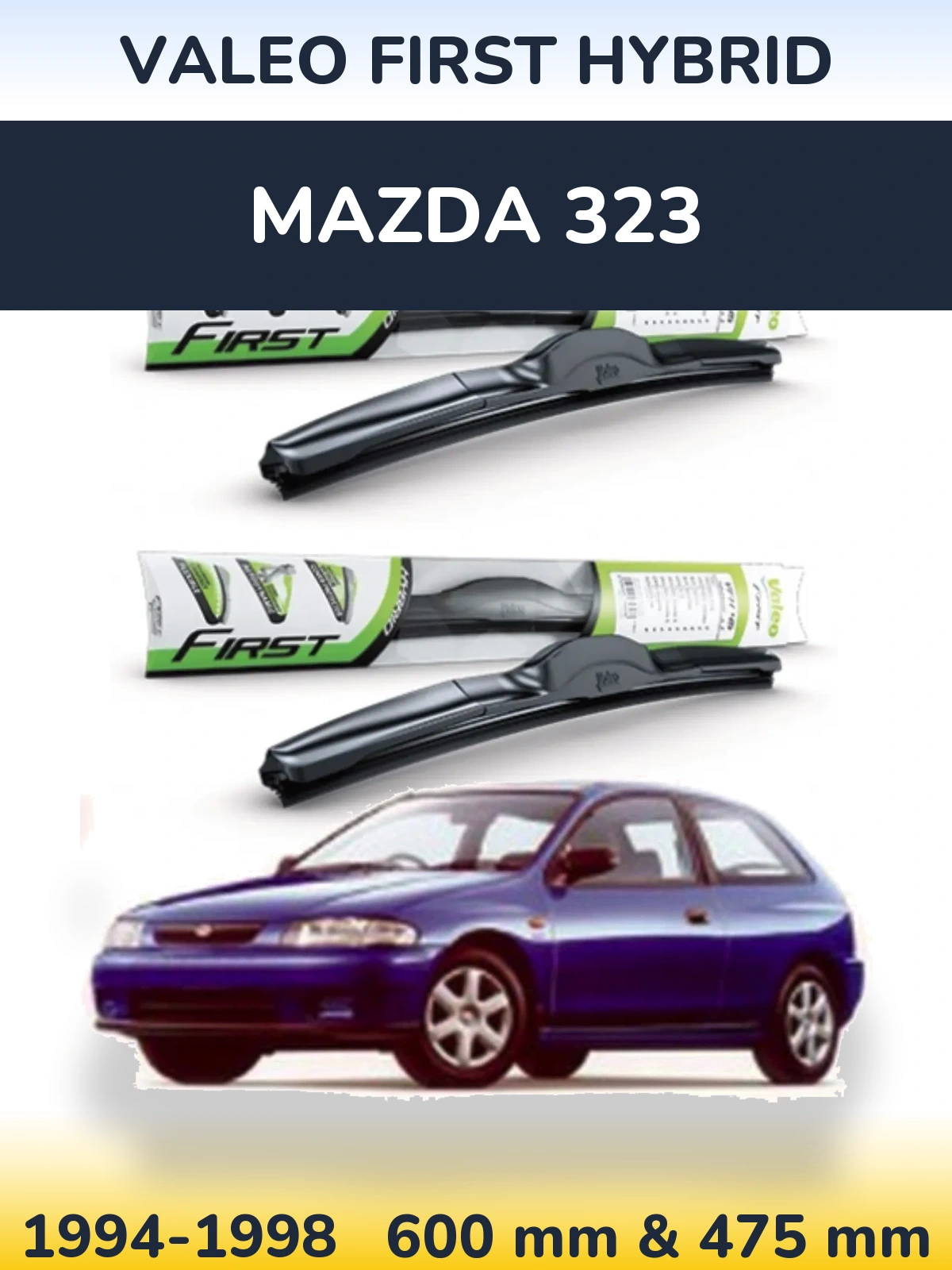 Torkarblad Valeo First Hybrid för Mazda 323